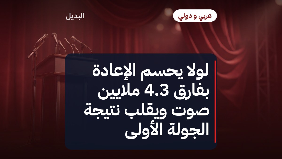 لولا يحسم الإعادة بفارق 4.3 ملايين صوت ويقلب نتيجة الجولة الأولى