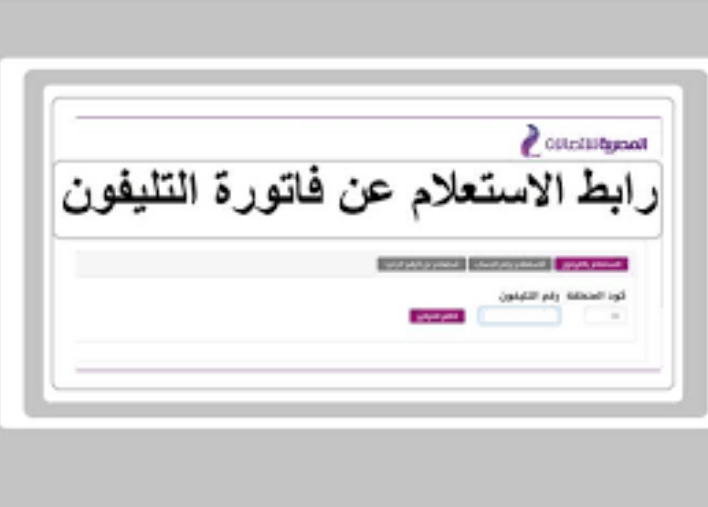 خطوات الإستعلام عن فاتورة التليفون الأرضي.. طرق السداد قبل تطبيق الغرامة