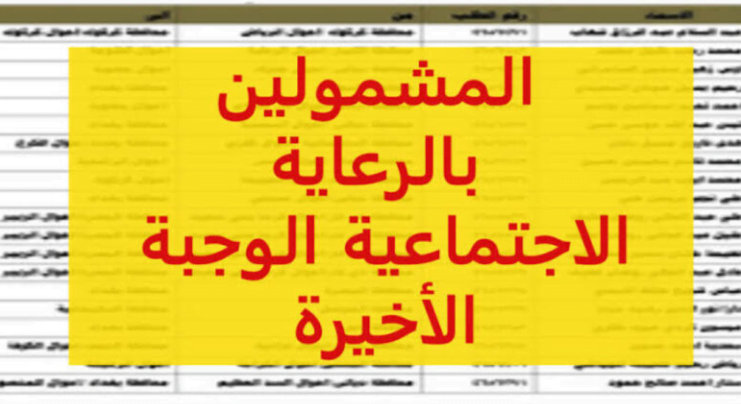 هل ظهرت أسماء المشمولين بالرعاية الاجتماعية في العراق 2024؟.. تعرف على طريقة الاستعلام  عبر منصة مظلتي