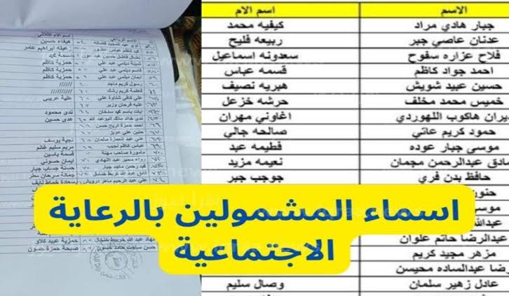 الآن رابط الاستعلام عن أسماء الرعاية الاجتماعية الوجبة الاخيرة في عموم العراق عبر منصة مظلتي الإلكترونية