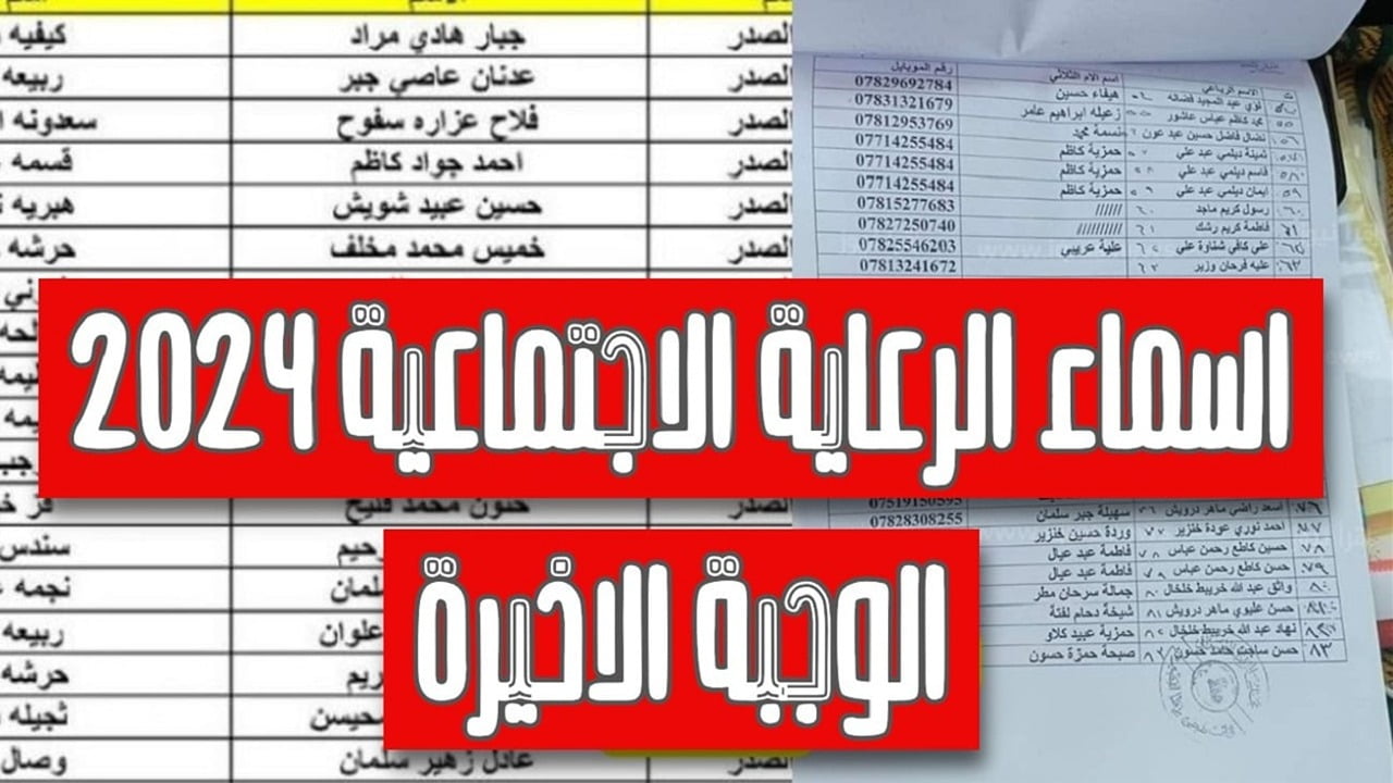 أسماء المشمولين بالرعاية الاجتماعية الوجبة الأخيرة عبر مظلتي وأبرز شروط استحقاق الدعم