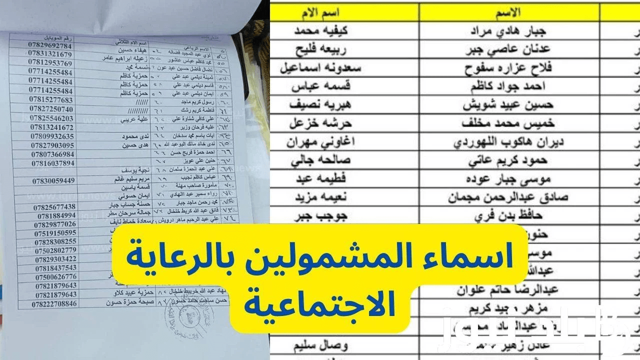 استعلم الآن! خطوات سهلة لمعرفة اسمك في كشوفات الرعاية الاجتماعية 2024