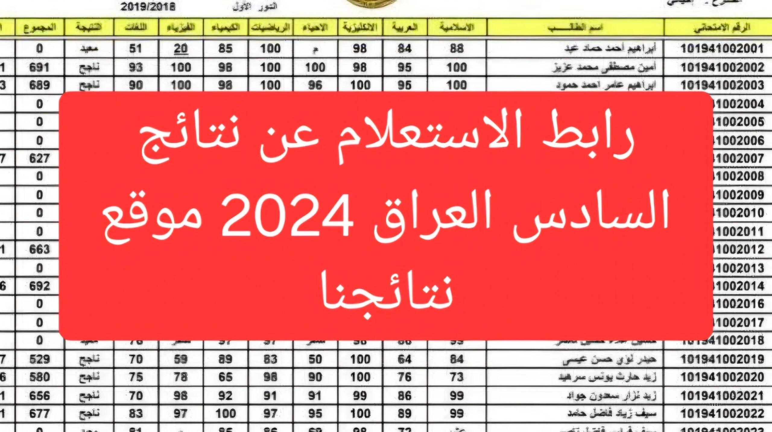 صدرت الآن لجميع المحافظات .. نتائج السادس الإعدادي العراق بالاسم فقط 2024 الدور الاول