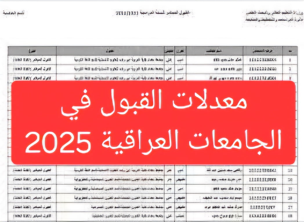 تعرف على مستقبلك الجامعي..من هنا تعرف على معدلات قبول الجامعات في العرق و معدل الطب العام 2025 حكومي