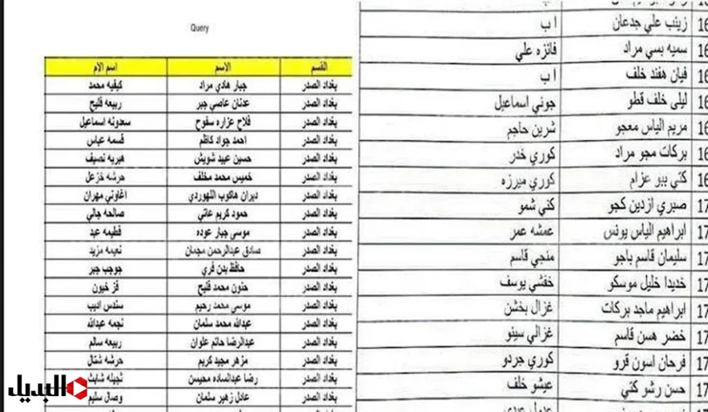 أسماء المشمولين بالرعاية الاجتماعية الوجبة الأخيرة 2024