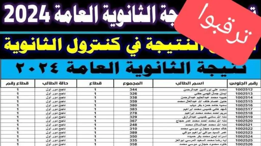 استعلم من هنا.. نتيجة الثانوية العامة علمي وأدبي رابط مباشر وموعد ظهورها 2024