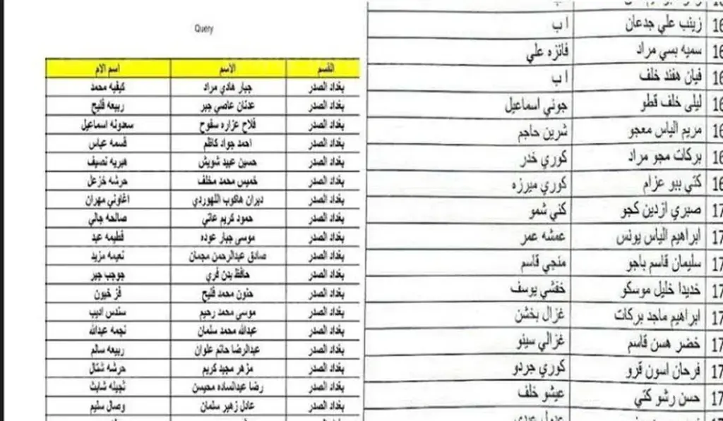 اسماء الرعاية الاجتماعية الوجبة الاخيرة