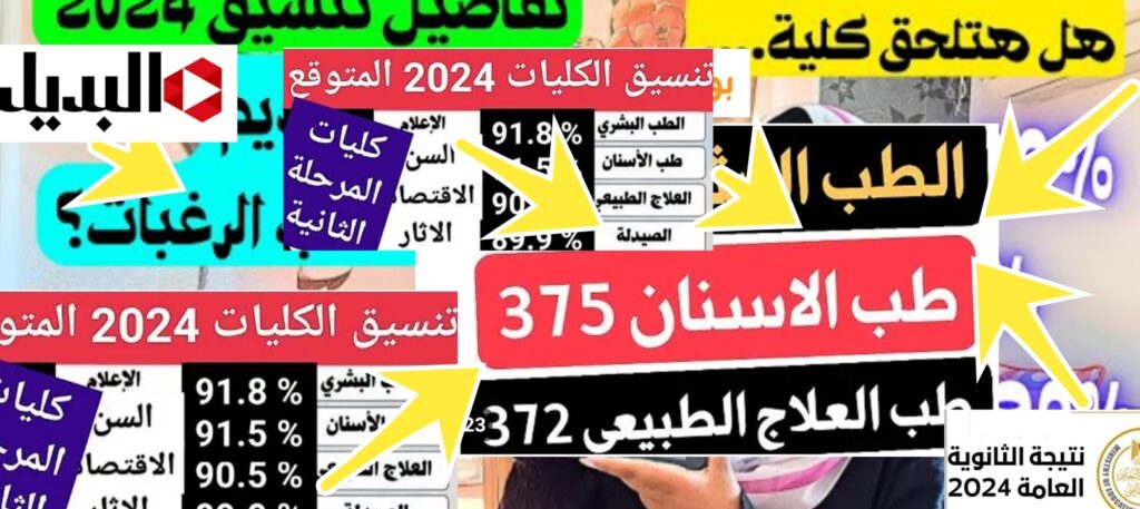 تنسيق الجامعات 2024