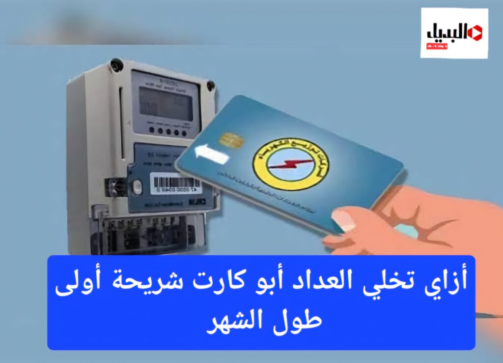 كارت عداد الكهرباء