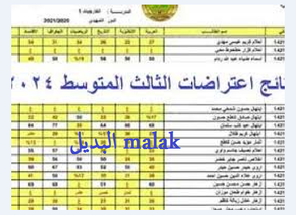 استخرجها الآن… نتائج اعتراضات الثالث المتوسط 2024 الدور الاول الرصافة 3 وذي قار وميسان والقادسية وواسط عبر موقع نتائجنا