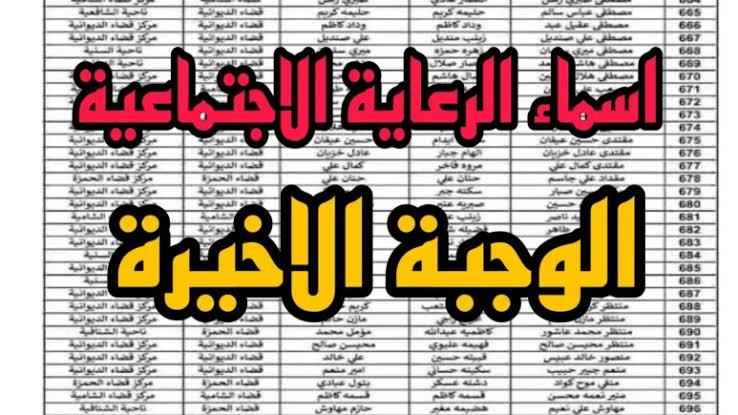 استخرجها الآن.. الاستعلام عن أسماء المشمولين بالرعاية الاجتماعية في العراق 2024 والشروط المطلوبة