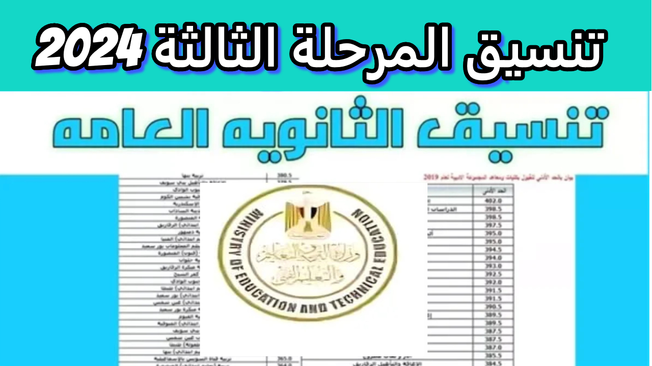 50% مؤشرات تنسيق المرحلة الثالثة والكليات المتاحة لعلمي علوم ورياضة