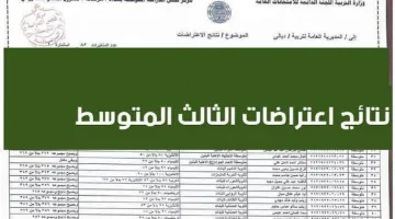 استعلم هسه. رابط الاستعلام عن نتائج اعتراضات الثالث المتوسط 2024 الدور الأول بالعراق عبر موقع وزارة التربية والتعليم