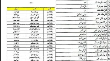 اسماء المشمولين بالرعاية الاجتماعية الوجبة الاخيرة 2024 1