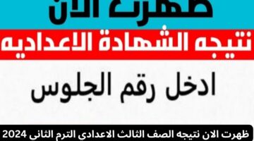 رابط مباشر برقم الجلوس. نتيجة الثالث الإعدادي الدور الثاني جميع المحافظات فور ظهورها 2024