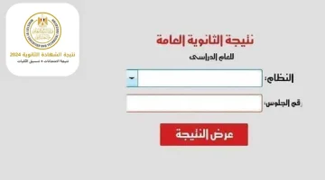 رابط نتيجة الثانوية العامة 2024 1