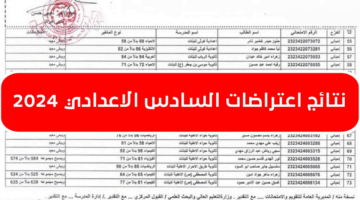 نتائج اعتراضات السادس الاعدادي 2024 الدور الاول