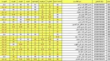 نتائج الثالث متوسط 2024 بالاسم