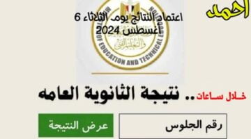 نتيجة الثانوية العامة 20242