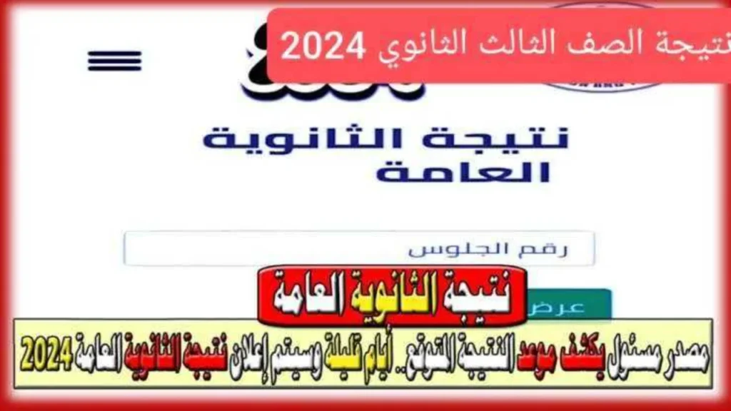 استعلم برقم الجلوس.. موعد نتيجة الثانوية العامة الدور الثاني ورابط وخطوات الحصول عليها بضغطة زر 2024