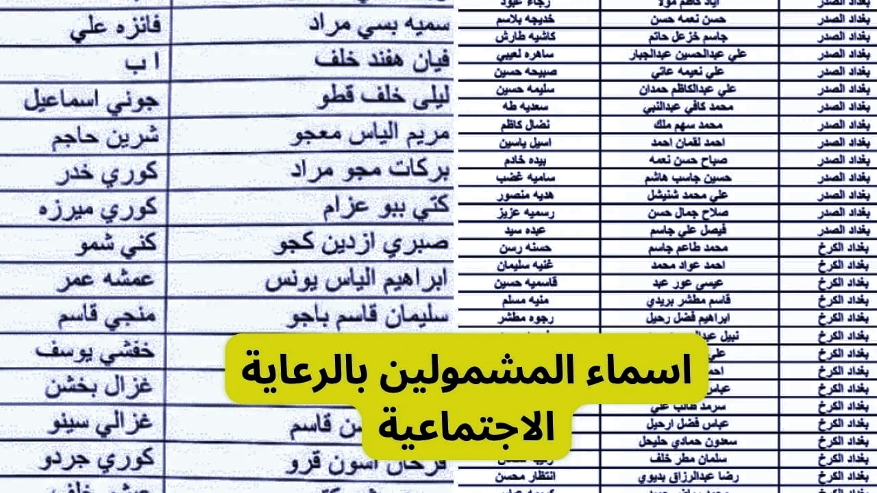 “هسة بدون تعقيد” كيفية الاستعلام عن أسماء المشمولين بالرعاية الاجتماعية الوجبة السابعة عبر بوابة مظلتي الإلكترونية