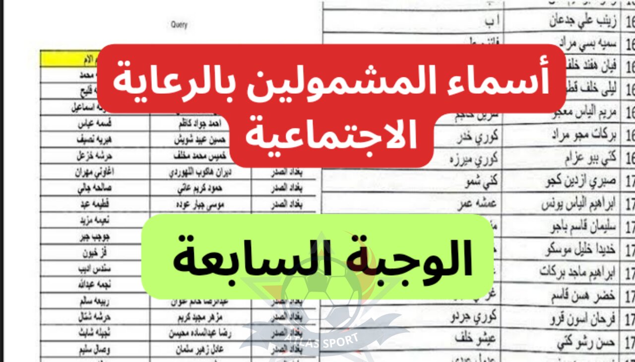 كشف اسماء الرعاية الاجتماعية الوجبة الأخيرة “منصة مظلتي“ وزارة العمل العراقية molsa.gov.iq