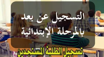 التسجيل عن بعد لتلاميذ الابتدائي تونس