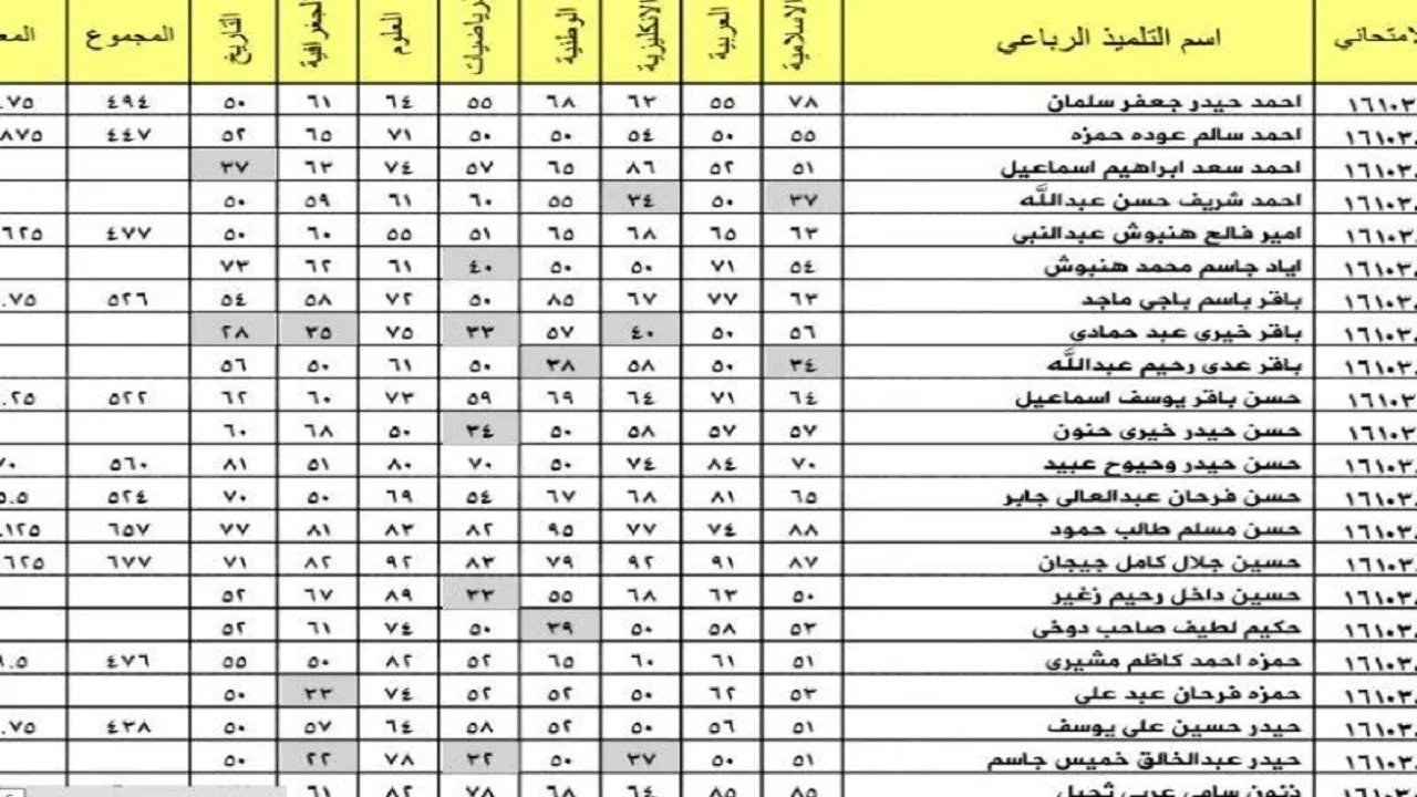 لينــــك نتائج الثالث متوسط الدور الثاني 2024 عموم العراق “فور إعلانها“