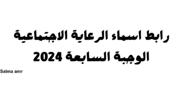 برنامج الرعاية الإجتماعية 2024