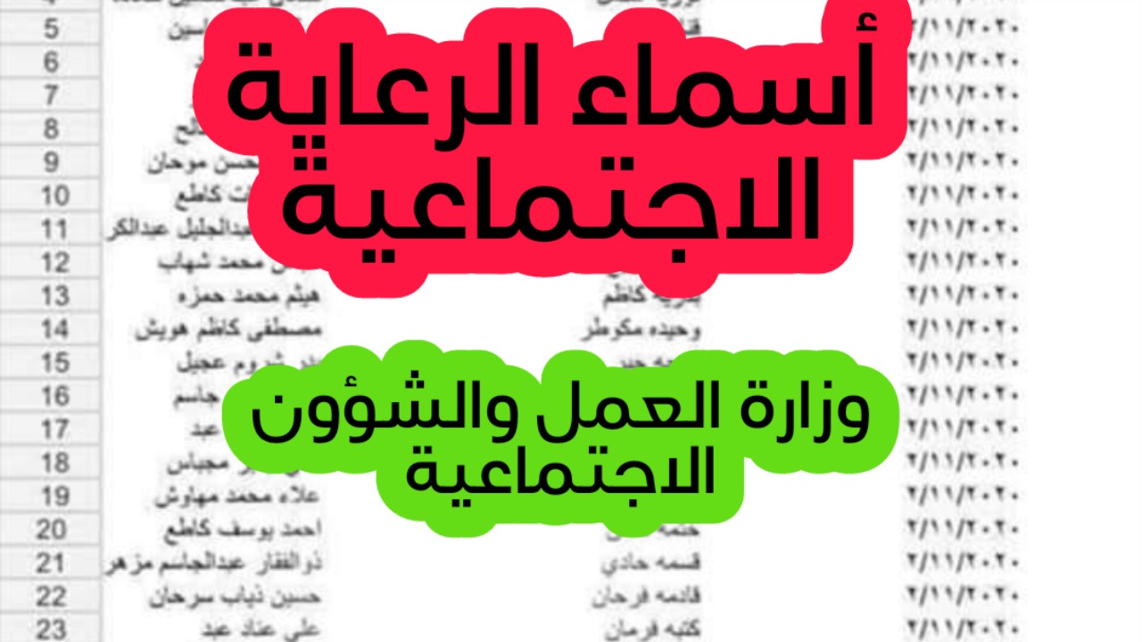 برابط مباشر.. خطوات الاستعلام عن اسماء المشمولين بالرعاية الاجتماعية الوجبة الأخيرة 2024 في عموم المحافظات العراقية