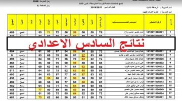 نتائج السادس الإعدادي الدور الثاني 2024