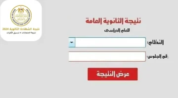 نتيجة الثانوية العامة الدور الثاني