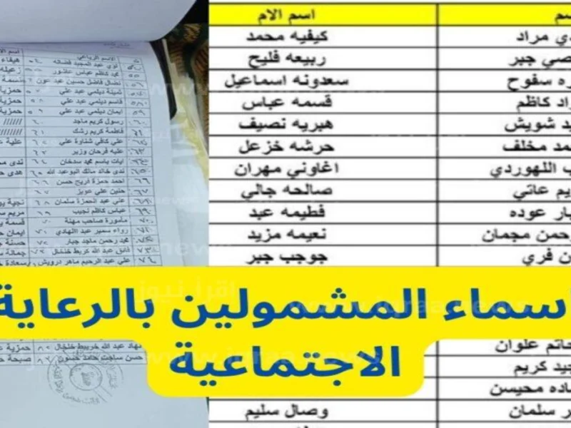 أسماء الرعاية الاجتماعية الوجبة السابعة 800x600 1