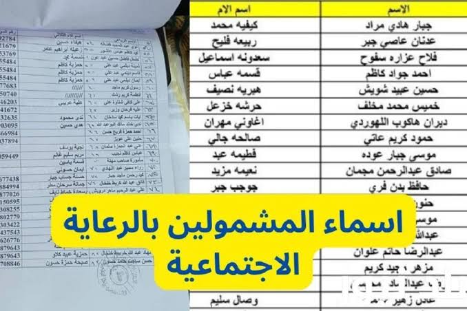 الوجبة الاخيرة.. رابط الاستعلام عن أسماء المشمولين بالرعاية الاجتماعية 2024 وأهم الشروط للحصول عليها