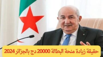 حقيقة زيادة منحة البطالة 20000 دج بالجزائر 2024 1024x5762 1