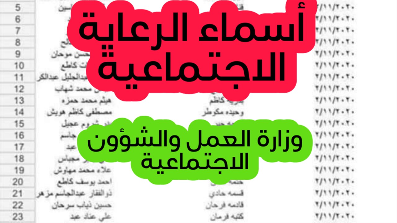 “هنا رابط الاستعلام” اسماء المشمولين بالرعاية الاجتماعية الوجبة السابعة 2024 في كل محافظات العراق عبر منصة مظلتي