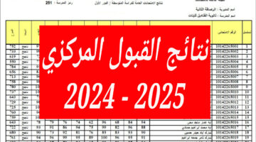 من هنا الآن رابط نتائج القبول المركزي ومعدلات القبول في الجامعات العراقية 2024 1 1