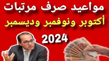 موعد صرف مرتبات شهر أكتوبر 2024