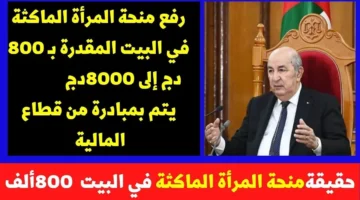 هل تزيد منحة المرأة الماكثة في البيت إلى 8000 دينار جزائري؟