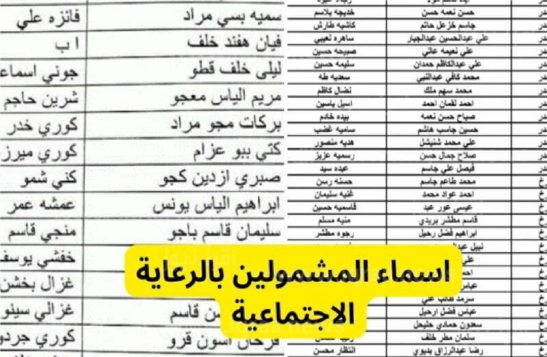 “هسه” استعلم الآن عن أسماء المشمولين بالرعاية الاجتماعية في العراق 2024 الوجبة السابعة عبر منصة مظلتي spa.gov.iq