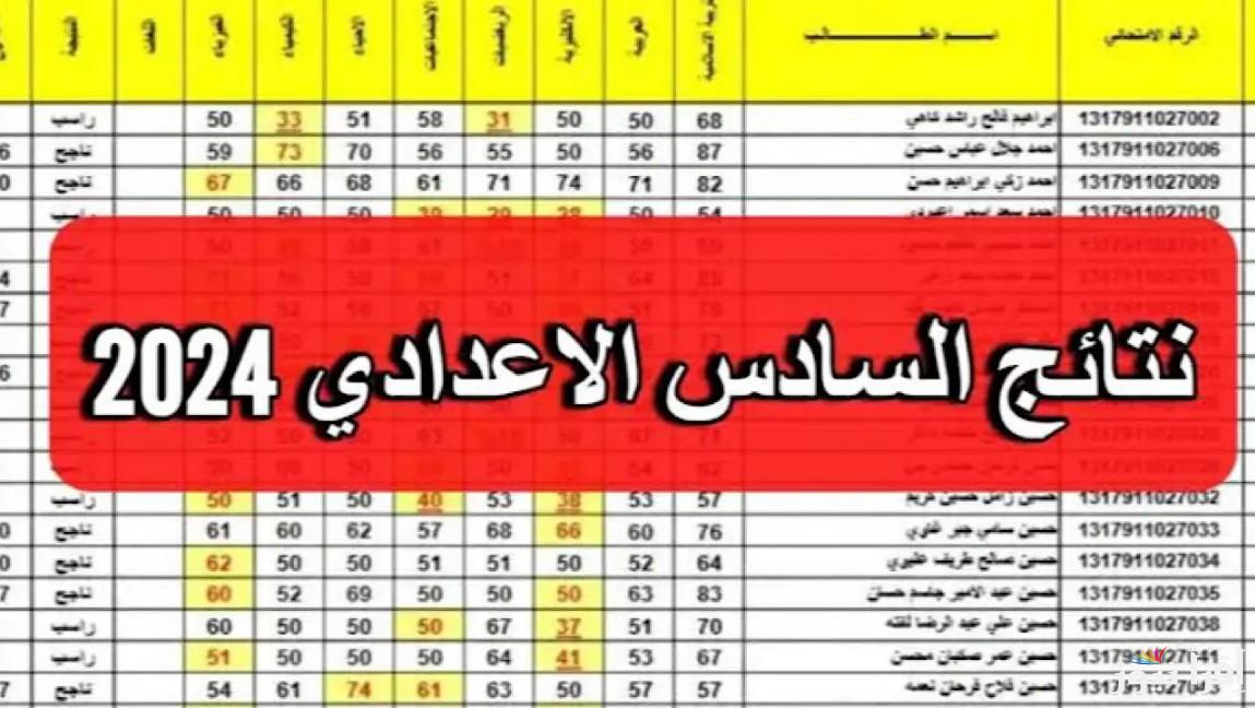 رابط نتائج السادس الاعدادي الدور الثالث 2024 عموم محافظات العراق