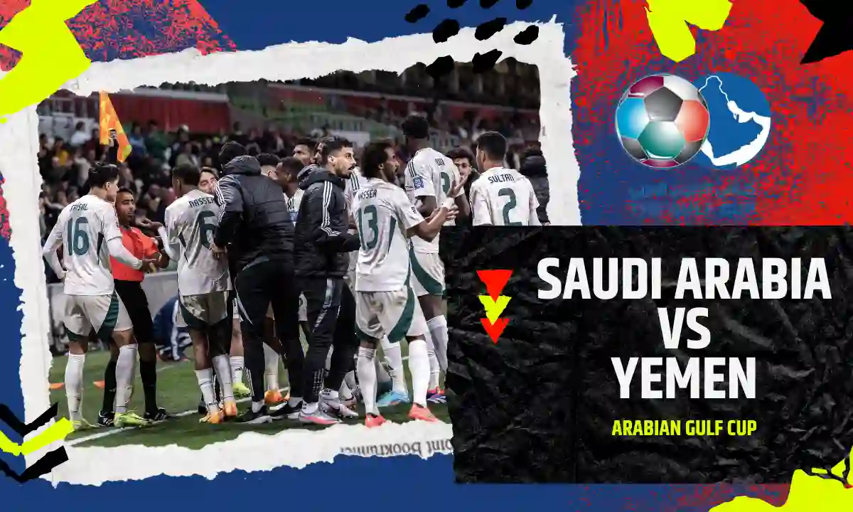 saudi arabia vs yemen اليوم.. مباراة السعودية ضد اليمن في خليجي 26 خلال تردد قناة ابوظبي الرياضية “محمد الشامسي يشعلها”