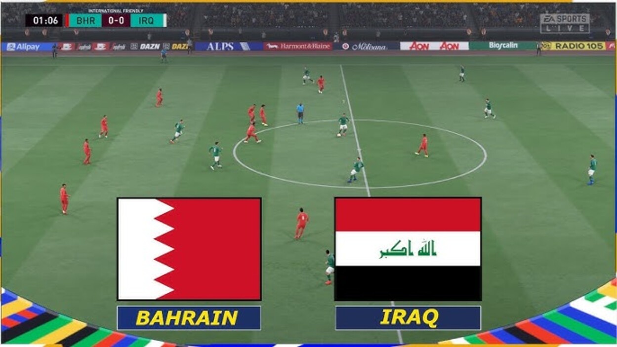 iraq vs bahrain اليوم.. مباراة العراق ضد البحرين في خليجي 26 خلال تردد قناة دبي الرياضية 1 "رؤوف خليف يشــعلها"