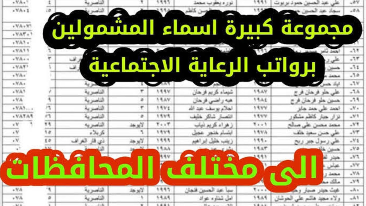 الفئات المشمولة بدعم الرعاية الاجتماعية الوجبة الأخيرة بالعراق ورابط الاستعلام الإلكتروني عبر spa.gov.iq.umbrella