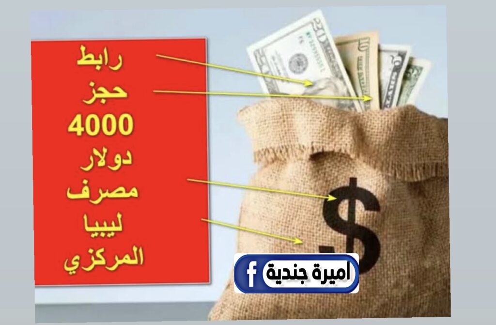 رابط منظومة حجز الدولار مصرف ليبيا المركزي 4000 دولار بضغطـة واحدة.. اعرف بنفسك الشروط والإجراءات المطلوبة