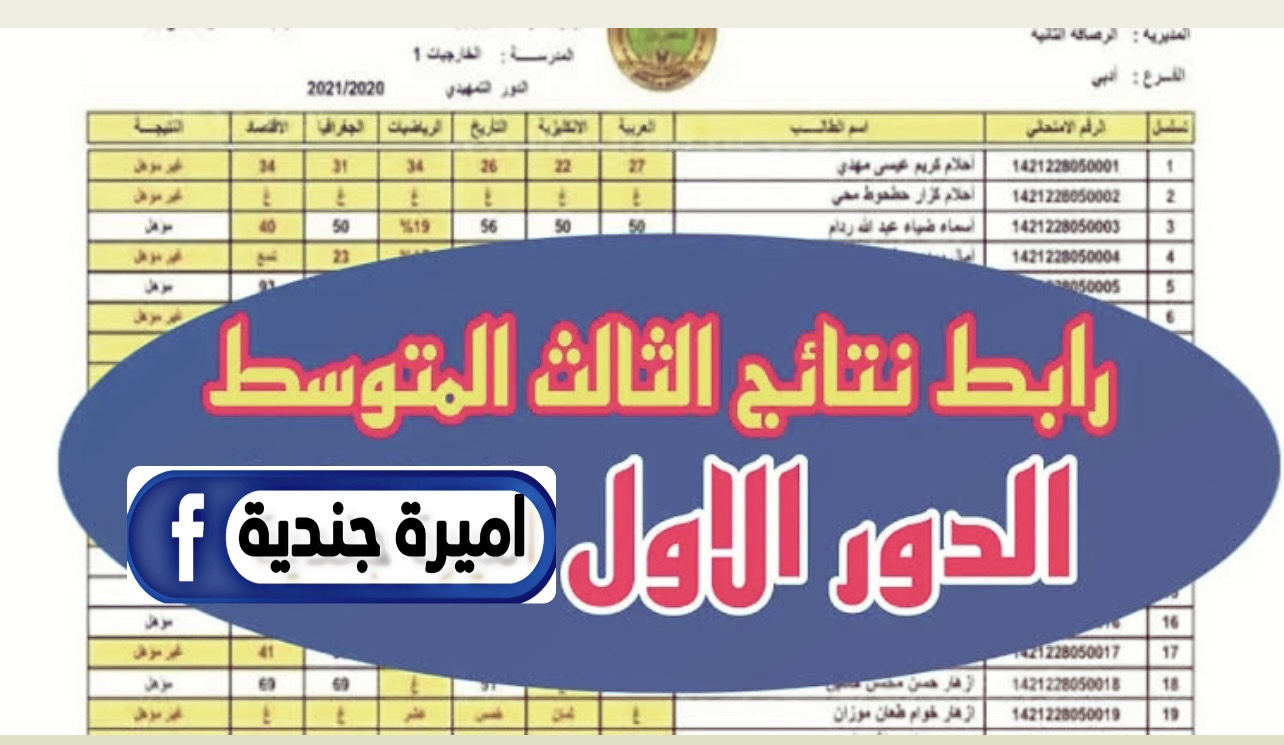 موعـد إعلان نتائج الثالث متوسط 2025 بالرقم الامتحـانـي موقع وزارة التربية العراقية.. كل المـواد بالدرجـات فور إعلانهــا