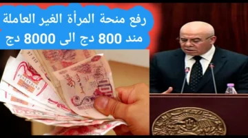 حقيقة زيادة منحة المرأة الماكثة في المنزل 8000 د.ج