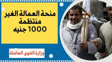 منحة العمالة الغير منتظمة 1000 جنيه