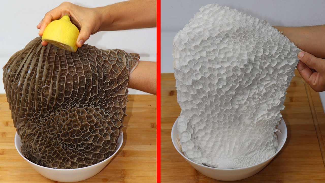 طريقة تنظيف الكرشة طريقة تنظيف الكرشة