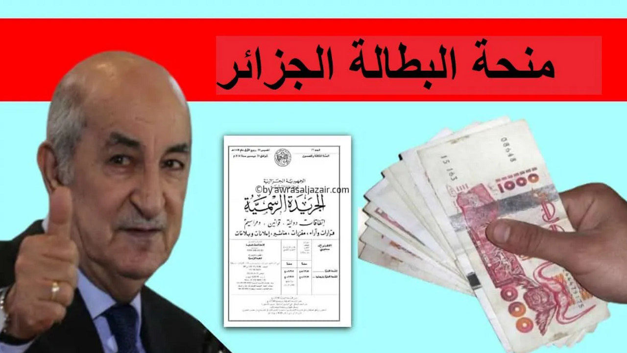 التسجيل في منحة البطالة بالجزائر والحصول على ٨٠٠ دينار فوري الأن